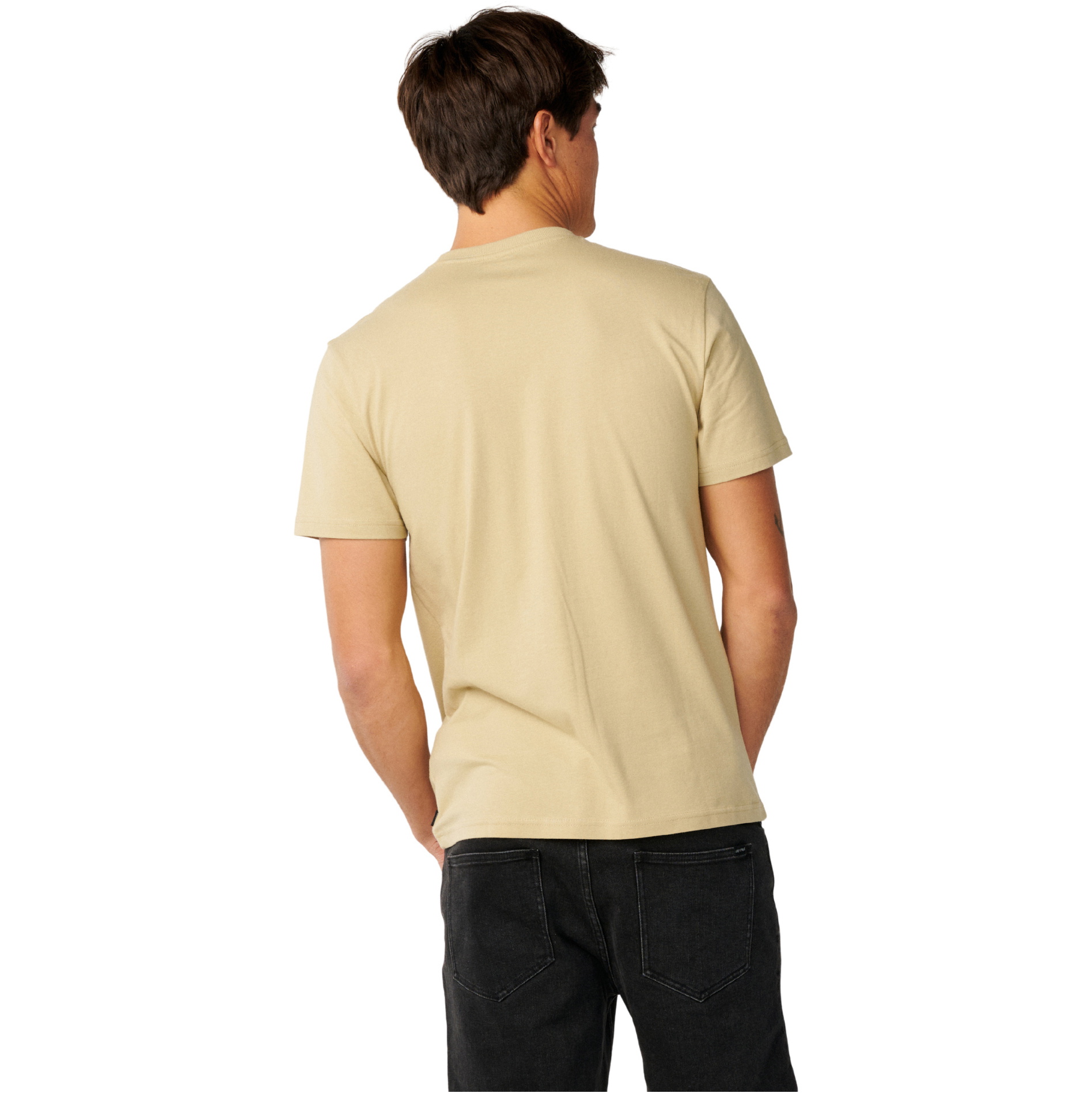 2026 Rip Curl Mens Streamline Embroid T-Shirt 10XMTE - Khaki Sand